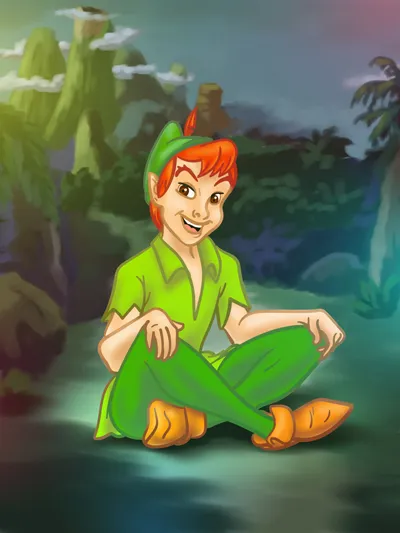 Hogyan kell felhívni Peter Pan szakaszában ceruza - Kis író