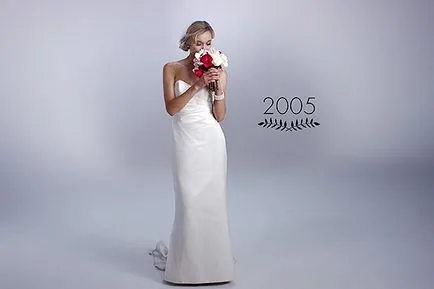 Mi a különbség a menyasszonyi ruha az elmúlt 100 évben, pletyka