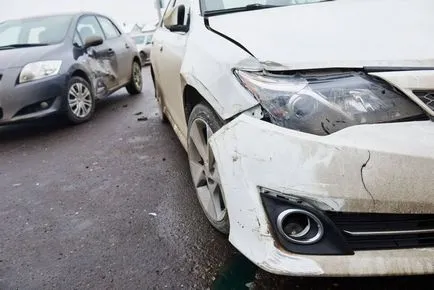 Cum mașina a vrut să scape de la locul accidentului