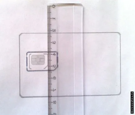 Hogyan microsim (MICROSIM) az iPad és az iPhone 4