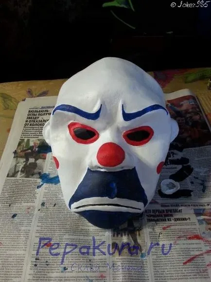 Как да си направите маска на жокер със собствените си ръце от joker985, pepakura