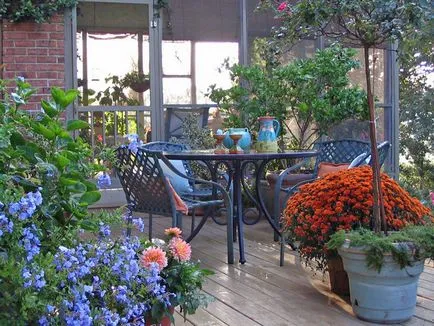 Hogyan hozzunk létre egy terasz - nappali az udvaron, ország tervezési ötletek és tippek az otthoni és kerti