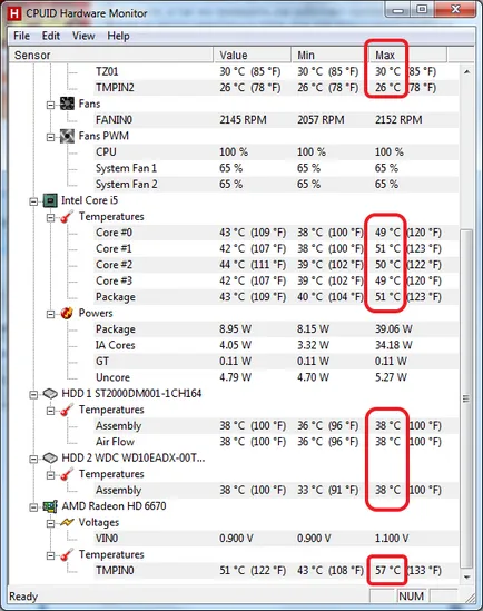 Cum să știu temperatura computerului