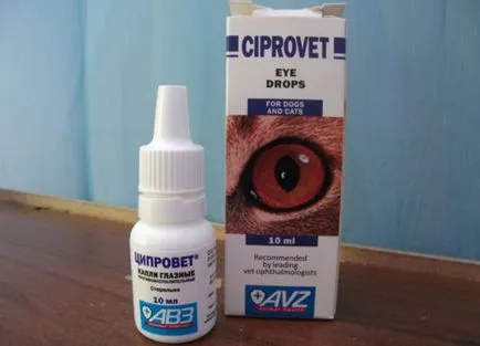 Picături pentru ochi „tsiprovet“ Instrucțiuni de utilizare