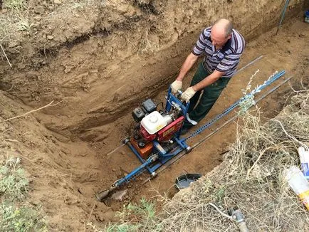 Szúrja vízszintes irányú fúráshoz technika