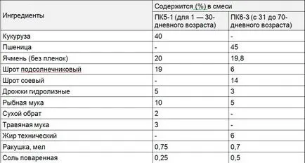 Хранене бройлери в таблицата с дома, рецепти