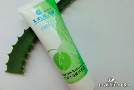 Kézkrém aloe - egy könnyű hidratáló és gyógyító bőr - lyolan Hand Cream - Aloe Vera