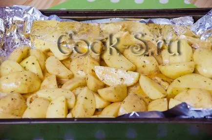 Burgonya, sült fokhagymával és mustárral - lépésről lépésre recept képpel, főzelékek