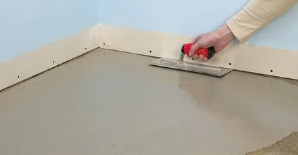 Auto-nivelare podea în clipul video de bucătărie fotografie cum să umple cu propriile lor mâini