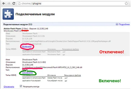 Setarea blițului pentru Google Chrome