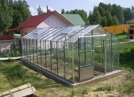 Lean-to üvegházhatású polikarbonát Gable a kezüket, nyeregtetős, tető rajzok, keret