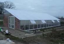 Lean-to üvegházhatású polikarbonát Gable a kezüket, nyeregtetős, tető rajzok, keret