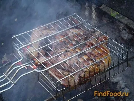 Csirkecomb pácolt borecet fokhagyma és a vöröshagyma recept egy fotó