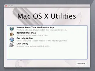 Visszaállítása a Mac OS X, Változások könyve
