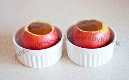 Sült alma a mikrohullámú receptek fotókkal