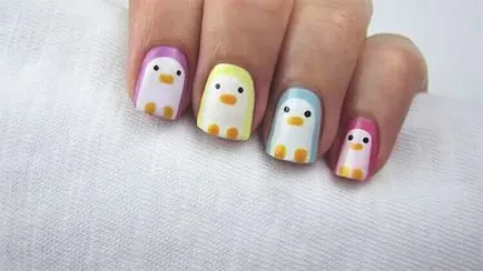 Penguin pe unghii