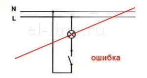 Conectarea comutator-un singur buton