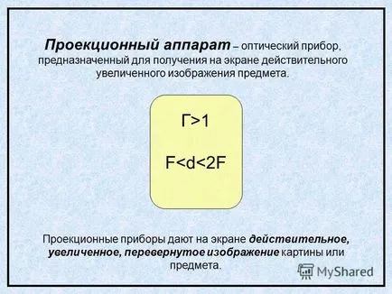 Bemutatása a projektor - egy optikai eszköz beszerzésének