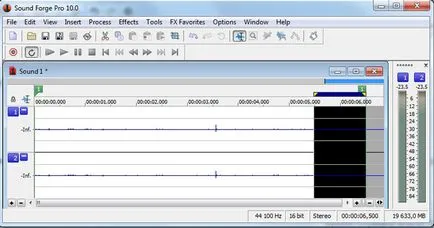 Lucrul cu fișiere audio (de înregistrare, de tăiere, normalizare, atenuare, tonuri de apel) la sunet Sony