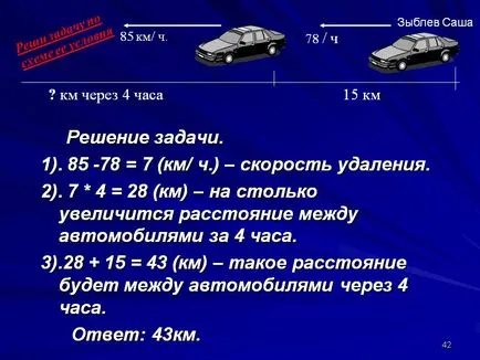 Разстоянието е означен като математика