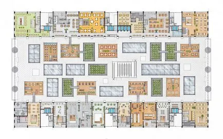 Картината на тавана markthal покрит пазар проекти в Холандия