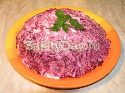 Salata cu hering - toate reteta clasica favorit cu fotografii și video