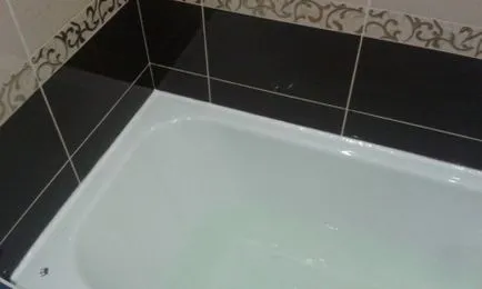 Egészségügyi szilikon tömítőanyag fürdő, átlátható, hogy mennyi száraz