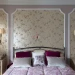 Спалня интериор в стила на Прованс с ръцете си (50) Провенс мебели в дървена къща, легло и