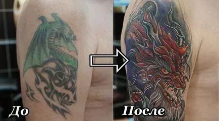 Corectarea tatuaje și suprapunere tatuaje (mușamalizare) profesional akademiitatu