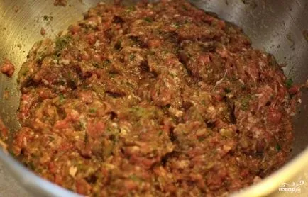 Juicy hamburgerek a sütőben - lépésről lépésre recept fotók