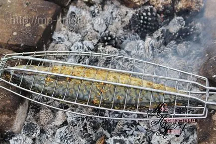 Makréla a grill recept egy fotó