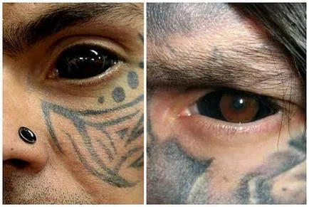 Tattoo glazah- szörnyű kép tetoválás a szemgolyó