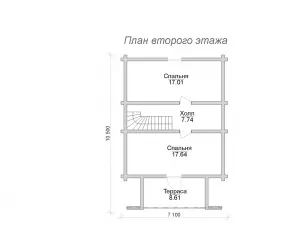 Проекти типови на домове на дървен материал от 8000 рубли, proproekt