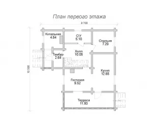 Проекти типови на домове на дървен материал от 8000 рубли, proproekt