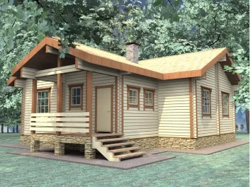 Проекти типови на домове на дървен материал от 8000 рубли, proproekt