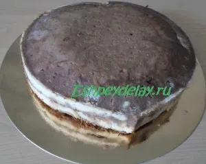 Cake szívében öntött - a recept egy fotó