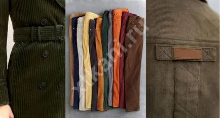 Corduroy Descriere Material textil cu fotografii, totul despre țesături