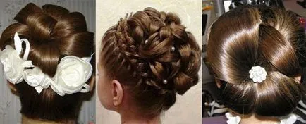 Updo дълга коса от негово оръжие снимка, инструкция