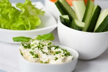 Ízletes saláta túrós diétás receptek