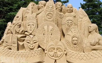 Japán, Tottori Sand Szobor Múzeum - csodák a homokban