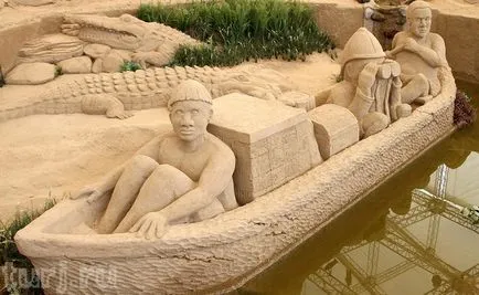 Japán, Tottori Sand Szobor Múzeum - csodák a homokban
