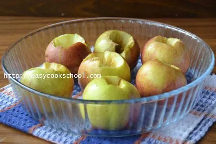 Ябълките печени в микровълнова фурна рецепта, лесни рецепти