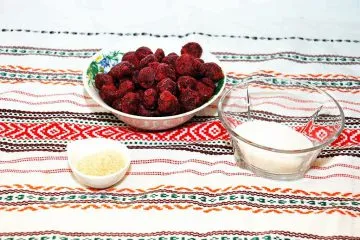 cireșe jeleu delicios desert - fructe rece