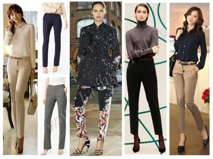 панталон за жените, отколкото да носят модни стилове, инструкции снимка