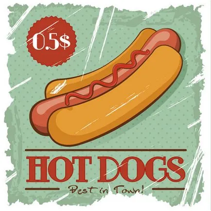 4 Feltételek finom hot dog