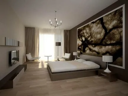 Всекидневна Спалня 18 квадратчета - интериорен дизайн снимка