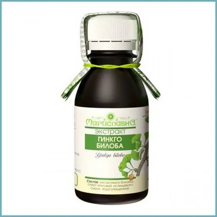 Ginkgo biloba este proprietăți utile terapeutice și contraindicații, instrucțiuni de folosire, tinctură,