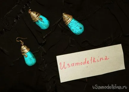 Имитация на Turquoise от полимер глина и бижута от нея