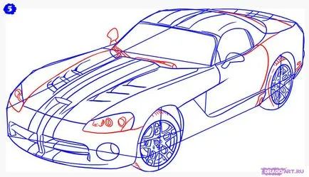 Hogyan kell felhívni a Dodge Viper szakaszában ceruza