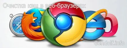 Как да изчистите кеш паметта в популярните браузъри, Google Chrome, Opera, Mozilla Firefox, Internet Explorer и